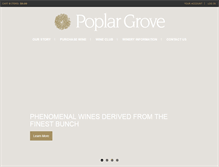 Tablet Screenshot of poplargrove.ca